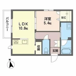 インフローラ 小坂【1階】の間取り