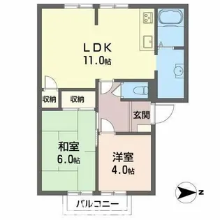 加西市北条町(マザーグースA)【201号室】の間取り