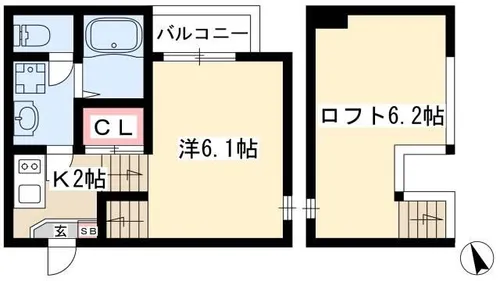 ヴィーナスヒル金山【101号室】の間取り