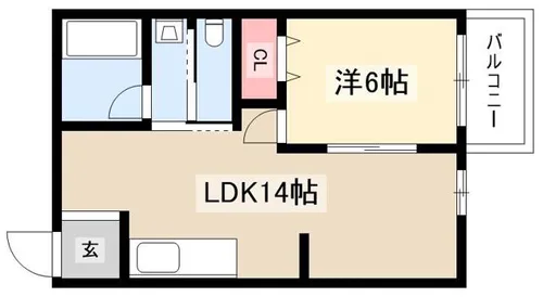 名古屋駅西ビル【4階】の間取り