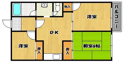 小中ビル【4階】の間取り