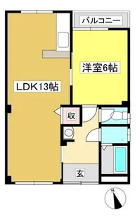 林マンション【302号室】の間取り