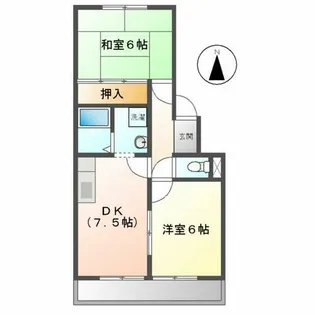 ヨーロピアンコーポラスMO【102号室】の間取り