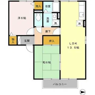 セジュール高田 B棟【1階】の間取り