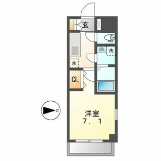 VANCOUVER1118大曽根【8階】の間取り