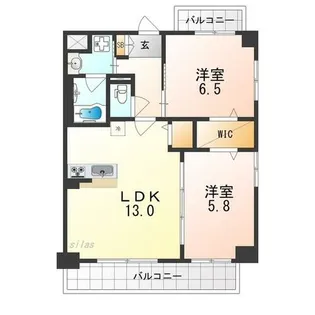 グラティ【5階】の間取り