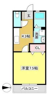 ハイツひまわり【106号室】の間取り