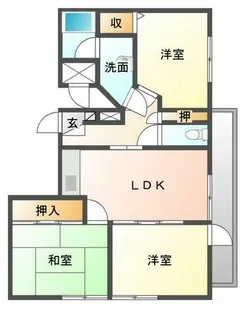菊池ビル【501号室】の間取り
