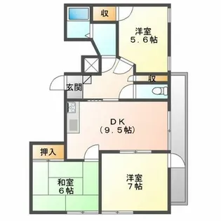 菊池ビル【501号室】の間取り