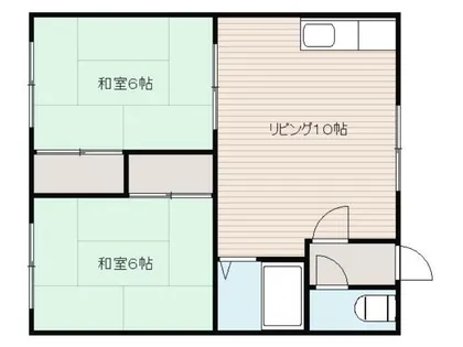 コーポ明和【1階】の間取り