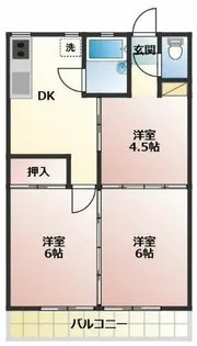 梅園荘【1号室】の間取り