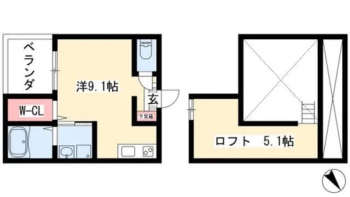 black berry【1階】の間取り