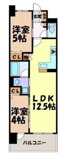 プレサンスロジェ名古屋駅NORTH FRONT【9階】の間取り