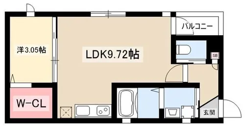 ESPRE NakamuraKoen【1階】の間取り