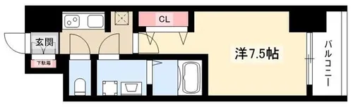 S-RESIDENCE豊国通【5階】の間取り