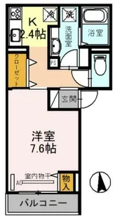 ラフォート福島【2階】の間取り