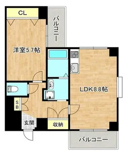 プリマ・ヴィリーレ【3階】の間取り