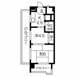 トラスト山王【701号室】の間取り