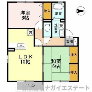 エスポワール A棟【2階】の間取り