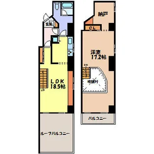 丸の内セントラルハイツ【2階】の間取り