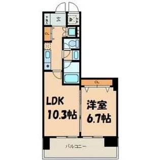 CASA+α名駅南【9階】の間取り