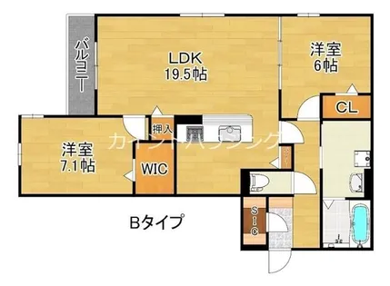 スペチアーレ墨江【1階】の間取り