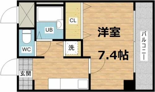 グラマシー心斎橋東【11階】の間取り