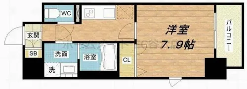 アーデン谷町【2階】の間取り