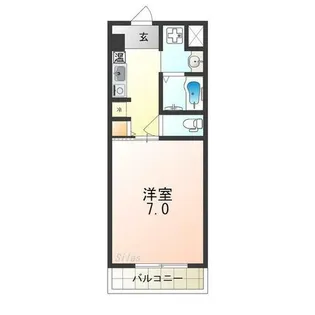 カーライル堺市駅前【3階】の間取り