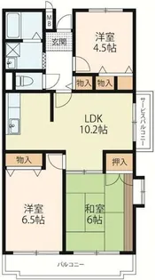 ウェストヴィレッジ弐番館【110号室】の間取り
