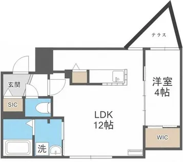 AORIO円山裏参道【1階】の間取り