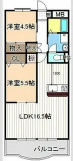 メゾン二村Ⅱ【402号室】の間取り