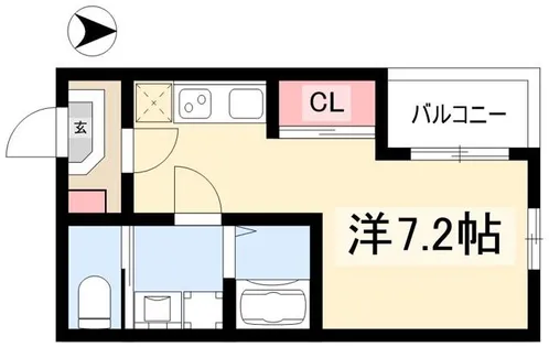 ルミエール石場町【3階】の間取り