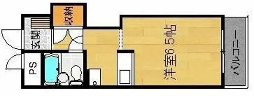 モンテメール学園前【4階】の間取り