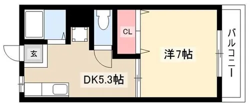 サンライズⅡ【303号室】の間取り