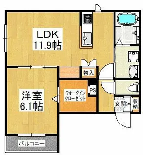 ヘーベルメゾン初芝駅前【3階】の間取り
