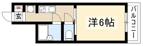 ナビシティ上社【4階】の間取り