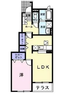ソレイユ イズミ1【0104号室】の間取り