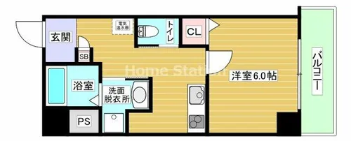 大阪府大阪市福島区吉野5丁目【マンション】の間取り