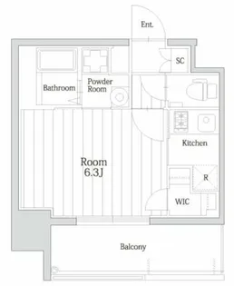 エスリード阿波座レジデンス【6階】の間取り