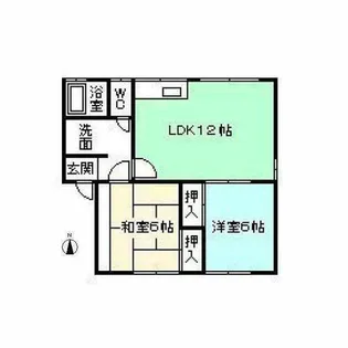 メゾンパークテラスB棟【102号室】の間取り