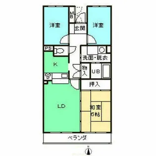コフレヴェール【303号室】の間取り