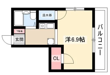 セントラルハイツⅡ【201号室】の間取り