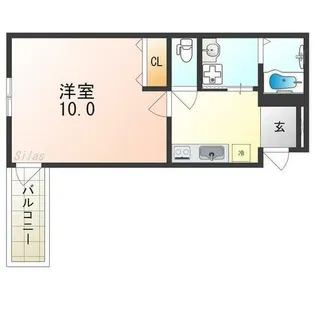 フジパレス南海貝塚駅西Ⅰ番館【1階】の間取り