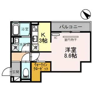 大阪府東大阪市下小阪1丁目【アパート】の間取り