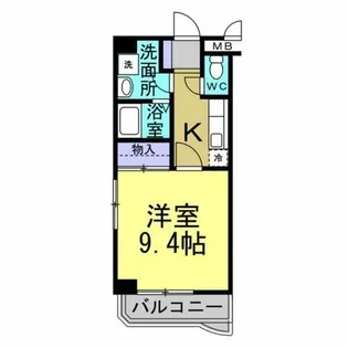 オーク富久【306号室】の間取り