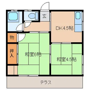 丸源荘【202号室】の間取り