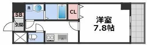 トレノーヴェ南巽【3階】の間取り