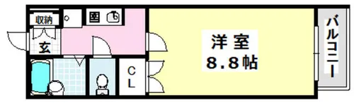Y-POCKET【4階】の間取り