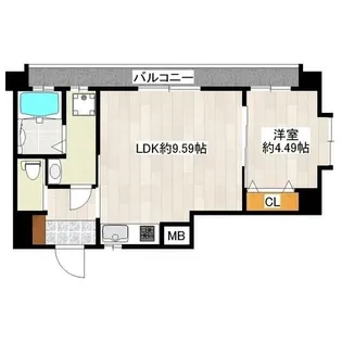リラス吉塚駅東.【505号室】の間取り
